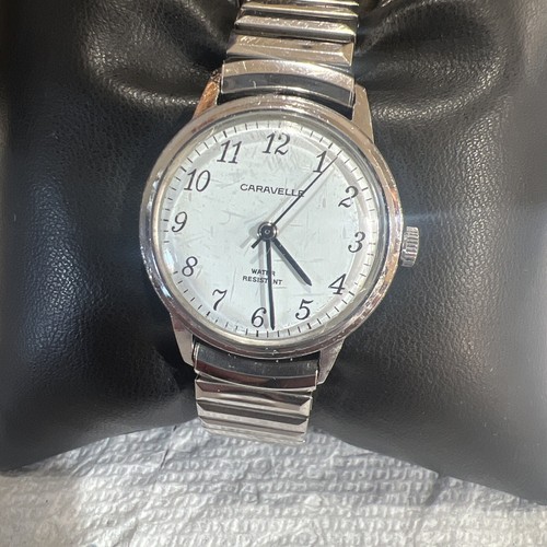 vintage caravelle mens wrist watch