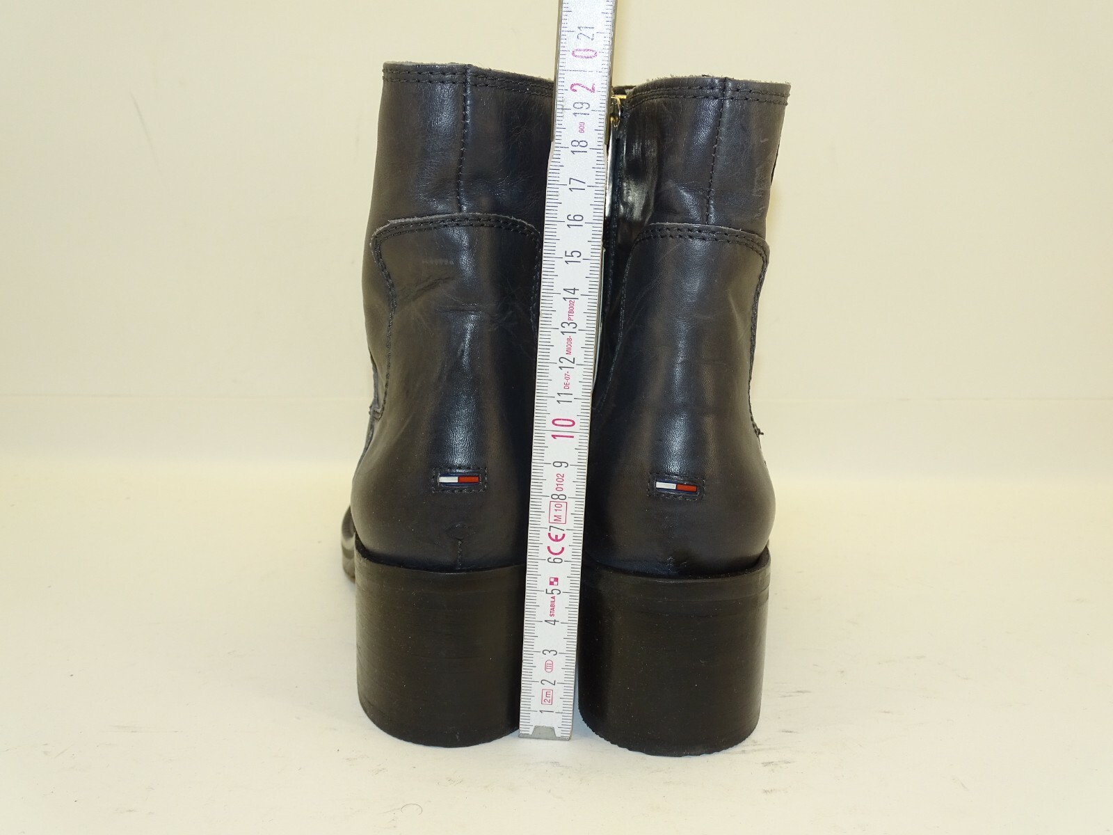 Tommy Hilfiger Essential Biker Boot Chelsea Boots Ankle Winter NEW 39 image 8