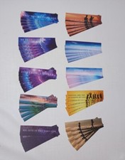 50 Pieces Anxiety Sensory Stickers Textured Strips Calm Stress Strip 10 Designs