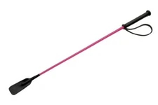 RIDING CROP WHIP | 27" Durable Flexible Pink Equestrian Horse Training Aid