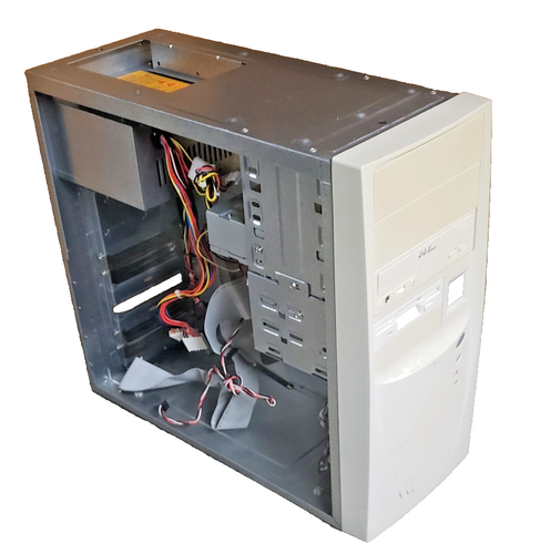 Retro 1998 Baby AT Mini tower Case, 250W power supply, 44x IDE CD ROM & 1.44 FDD - Afbeelding 4 van 7