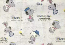 woodstock snoopy friend fun fabric 12 x 8.5 inch new