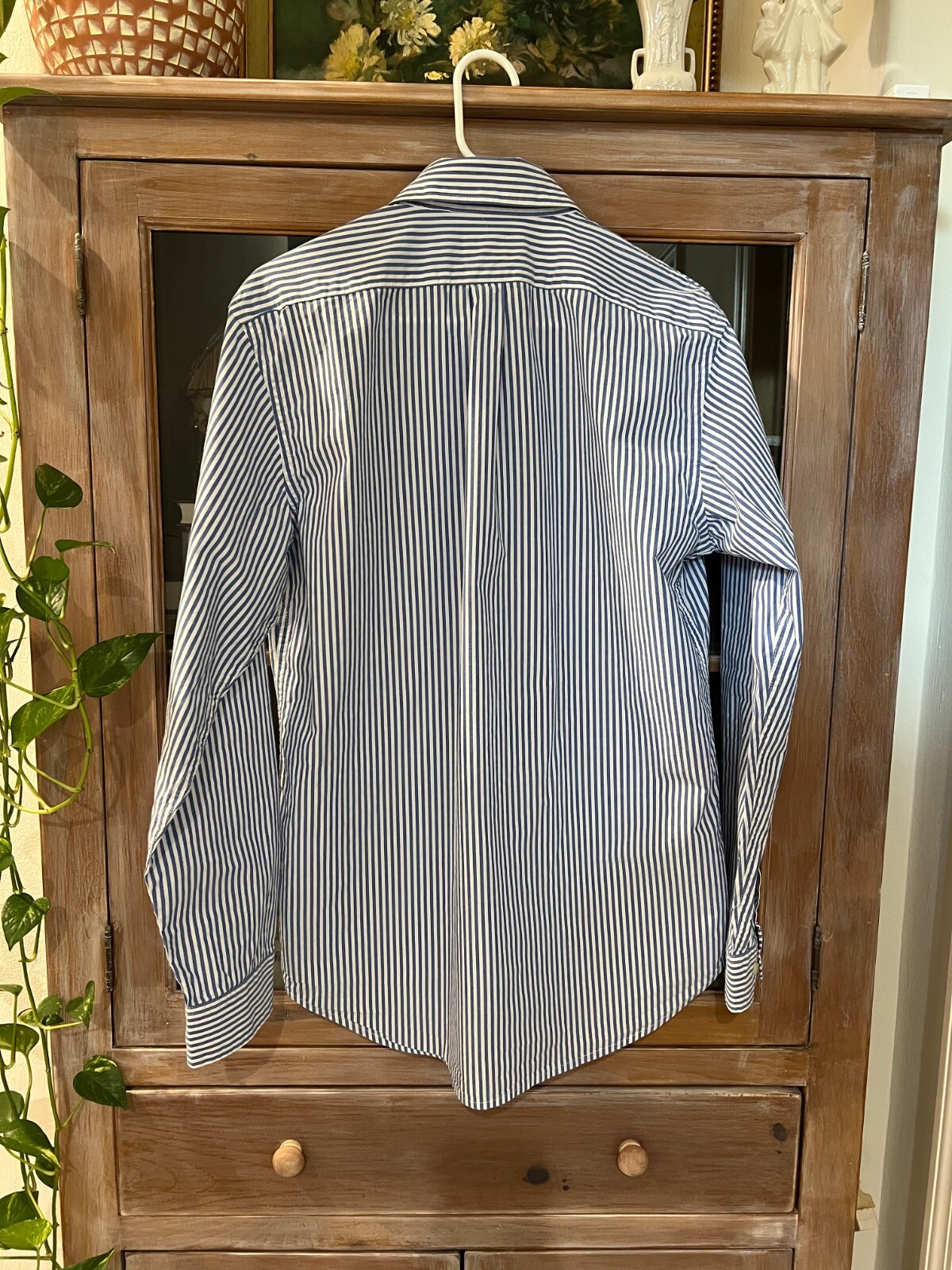 Rainforest button down medium shirt vertical stri… - image 5