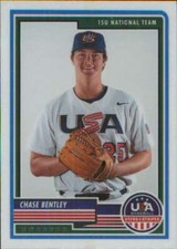 2023 Stars & Stripes Opti-Chrome #21 Chase Bentley USA Baseball 15U Team