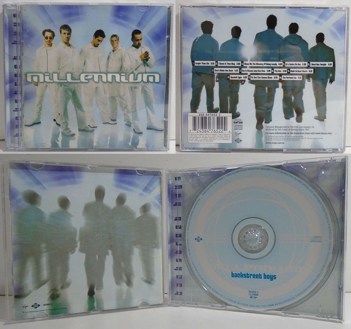 BACKSTREET BOYS BRAZIL 8 CD LOT 1995-2000 3 ALBUM + 5 SINGLES