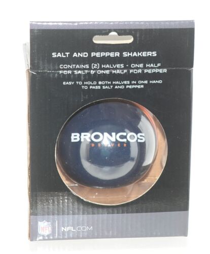 NFL Licensed Boelter Brands LLC Denver Broncos Salt Pepper Shakers - Picture 2 of 6