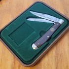 SCHRADE LTD Knife Made In USA 2 Blade Trapper Federal Duck Stamp Wood Handles