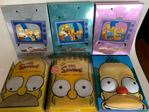 The Simpsons 6 DVD Box Set Lot (Seasons 1, 2, 3, 6, 10, 11)