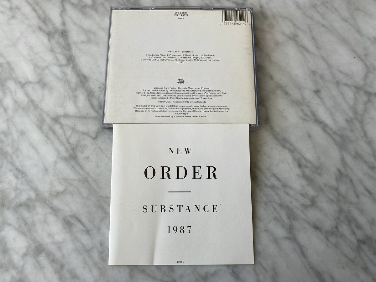 New Order Substance CD DISC 2! ORIGINAL Qwest W2 25621