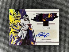 2023 Chronicles Draft Picks Jayden Reed Rookie Auto Impeccable Red Parallel /199