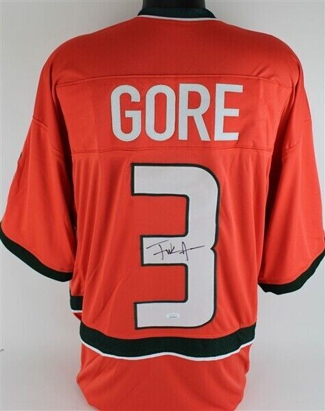 Frank Gore Signed Miami Hurricanes Jersey (JSA COA) 5×Pro Bowl Running Back