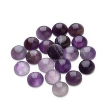 100pcs 10mm Round CAB CABOCHON Natural Amethyst Stone Round Beads No Holes