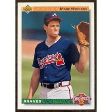 1992 Upper Deck #56 Mark Wohlers Atlanta Braves MLB Major League Baseball Card