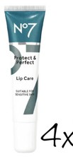 4x 10ml No7 Protect & Perfect Lip Care 10ml Sensitive Skin Total 40ml New
