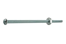 6-32x2 Zinc Plated Steel Coarse Thread Combo Round Head Machine Screws 250 QTY