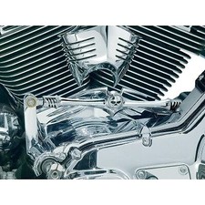 Kuryakyn 1075 Chrome Zombie Skull Shift Linkage Harley Softail & Touring 80-Up