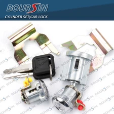 Ignition Cylinder & Door Lock Key Set For C W4500 1994-2007 W/ Clips