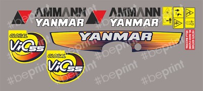 KIT AUFKLEBER STICKERS YANMAR Vio55