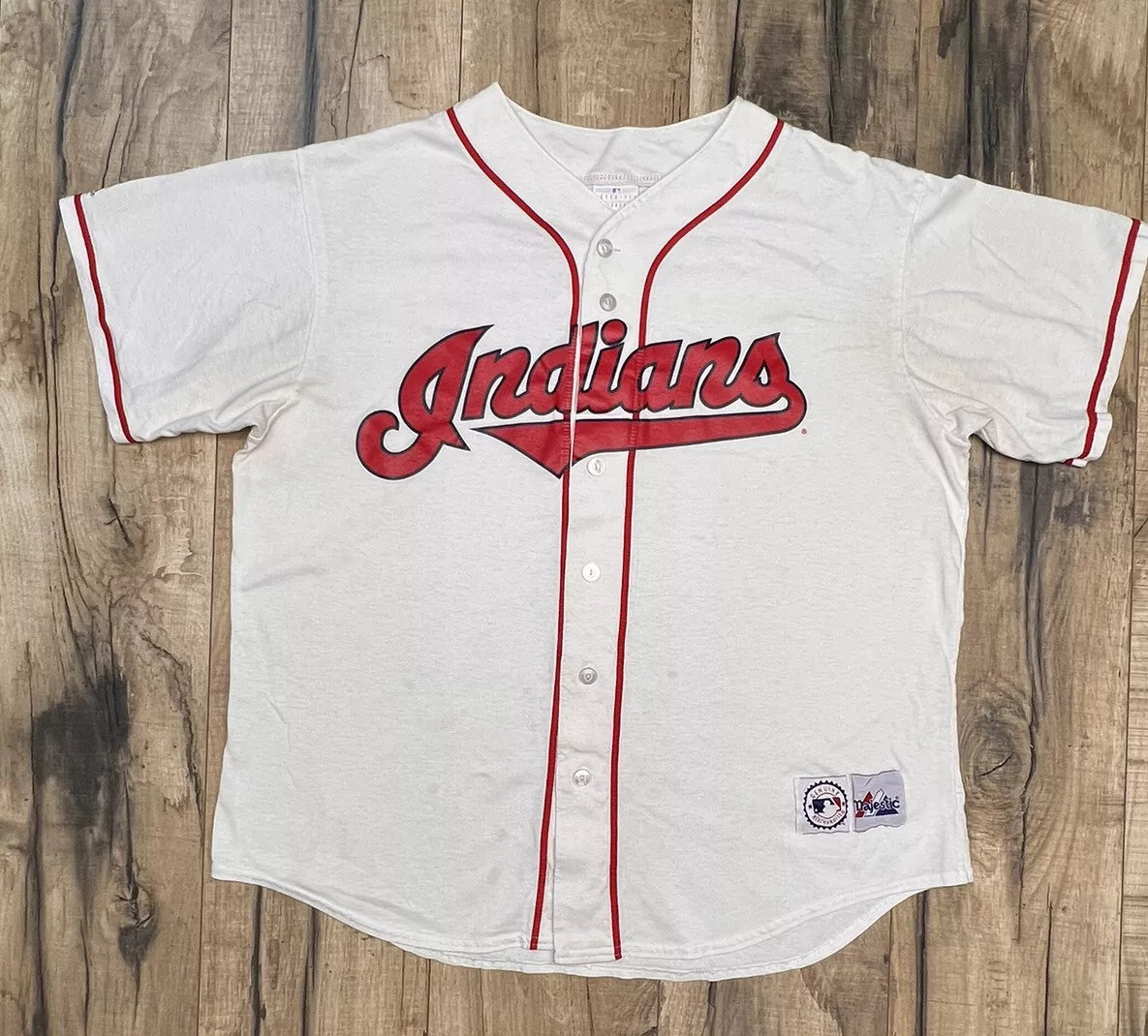 Vintage Cleveland Indians Jersey // Majestic Brand New // 