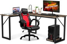 56’’ L-Shaped Desk Table Office Desk Corner Computer Desk  Gaming Work Desk