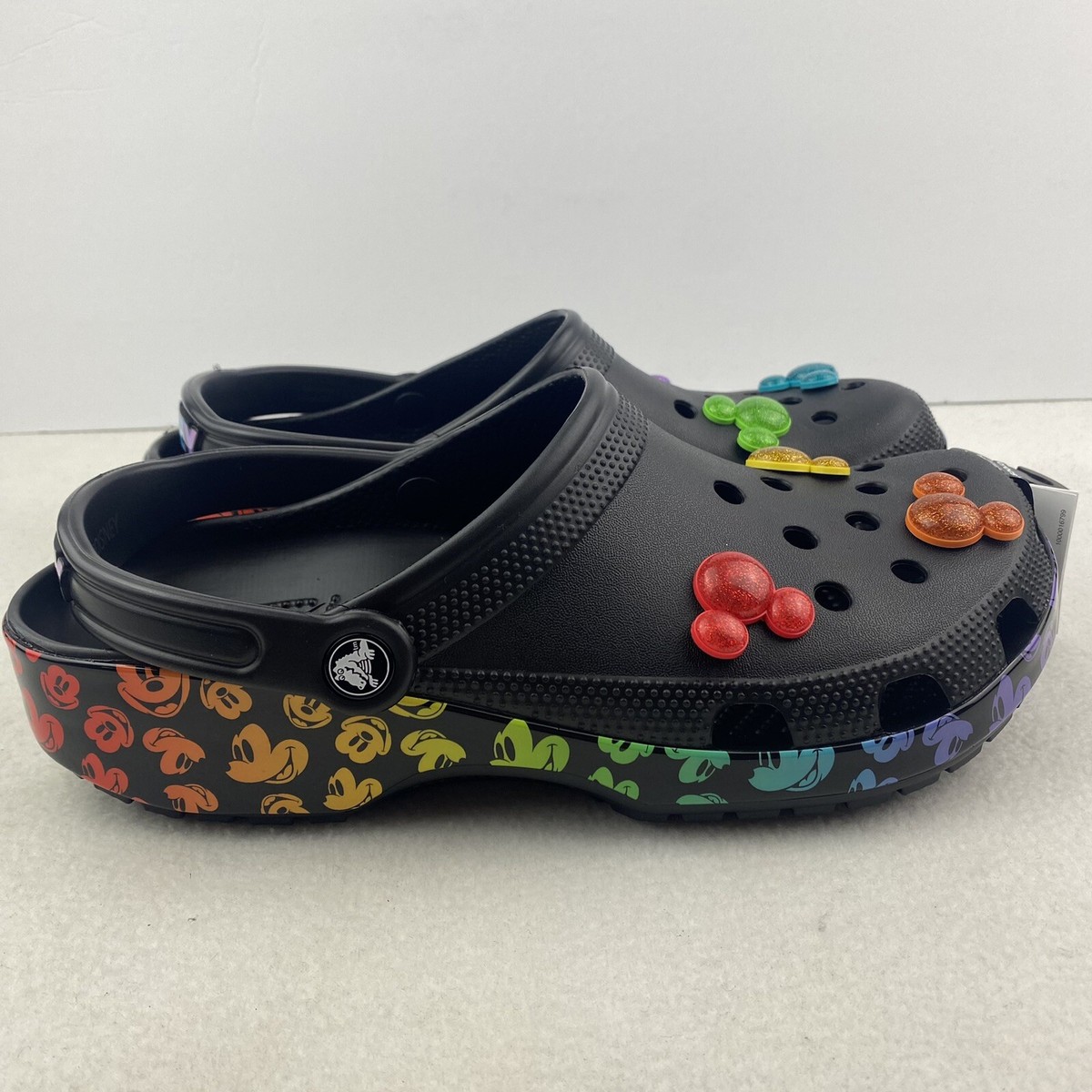 Disney LGBTQ Crocs Black Rainbow Pride Mickey Mouse Clogs  display picture 1