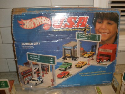 VINTAGE 1981 MATTEL HOT WHEELS USA Starter Set 1 5054 in