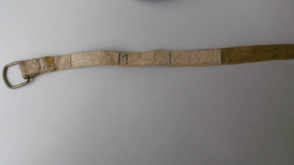 ancien decamètre cuir metre ruban chestdrams patent - Photo 4/4