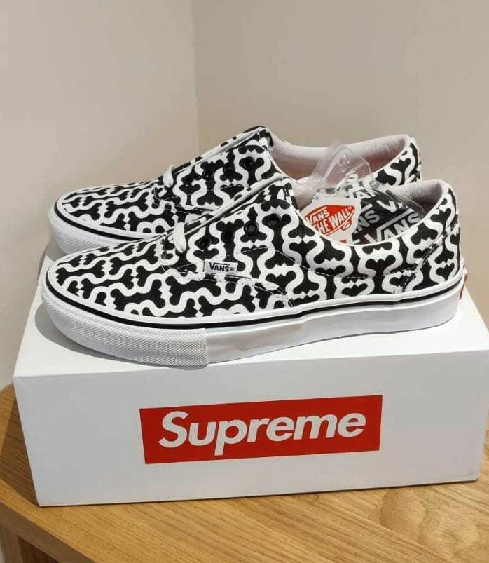 Vans Skate Era Supreme Monogram S Logo Black UK 7.5 US 8.5