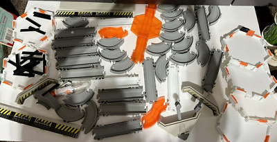 67 pc Huge lot  HexBug Nano Track Lot  parts Platform one Bug grey orange