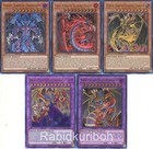 Yugioh Sacred Beasts Uria + Hamon + Raviel + Armityle Fusion Set - Egyptian God