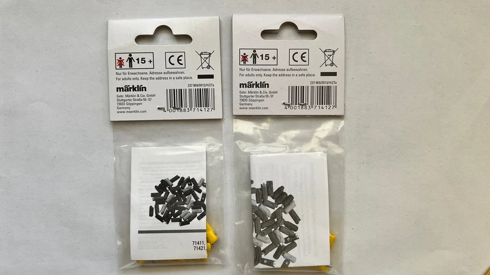 V 106 - 20 Fiches mâle jaune MARKLIN 71412 - Photo 4/4