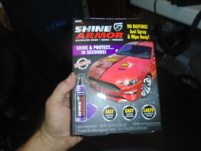 Shine Armor 3-IN-1 Ceramic Coating Car Wax Wash And Shine 8oz As Seen On TV NEW