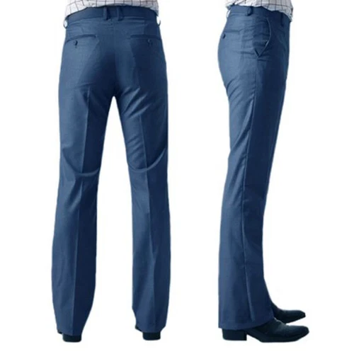 Herren Glockenhose 60er 70er Schlag formelle Anzughose Retro Slim Fit Retro - Bild 9 von 25