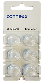 Siemens Connexx Click Dome 4 mm Open For RIC Hearing Aids - 6 Domes Each