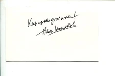 Hank Laventhol Famous Print Maker Artist Painter Signed Autograph