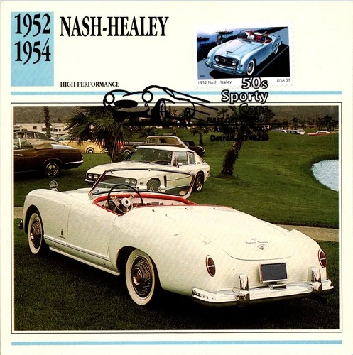 Dr Jim Stamps Maximum Card 1952 Nash Healey 37C 50'S Sporty Cars Fdc