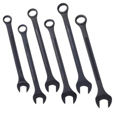 Jumbo Combination Wrench Set Extra Large Sae6-piece 1-38 To 2black Oxide