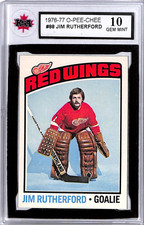 1976-77 O-Pee-Chee #88 Jim Rutherford | KSA GRADED GEM MINT 10