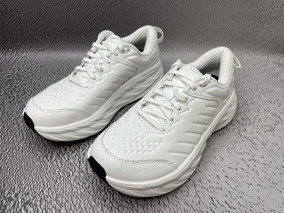 Hoka Bondi SR Damen-Wanderschuhe Turnschuhe frostweiß weiß Größe US 6,5 D UK 5
