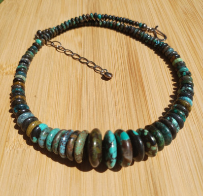 Jay King DTR Hubei Turquoise necklace 925 Sterling Silver