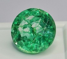 Colombian Emerald Green Natural Round Cut 10-12Ct Certified Loose Gemstone SP698