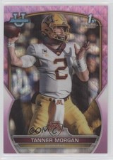 2022 Bowman U Chrome Pink Wave Refractor 59/125 Tanner Morgan #11 fm0