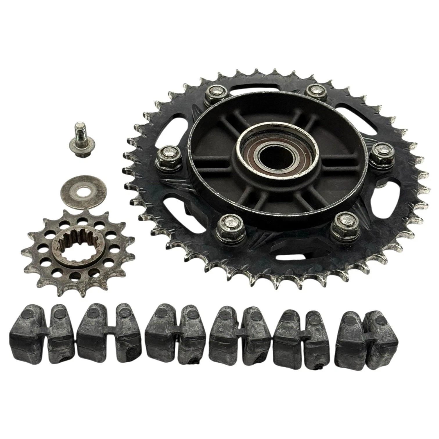 2008 - 2011 Honda CBR1000RR Arrière Pignon Hub Roue Vortex Coussins Noir
