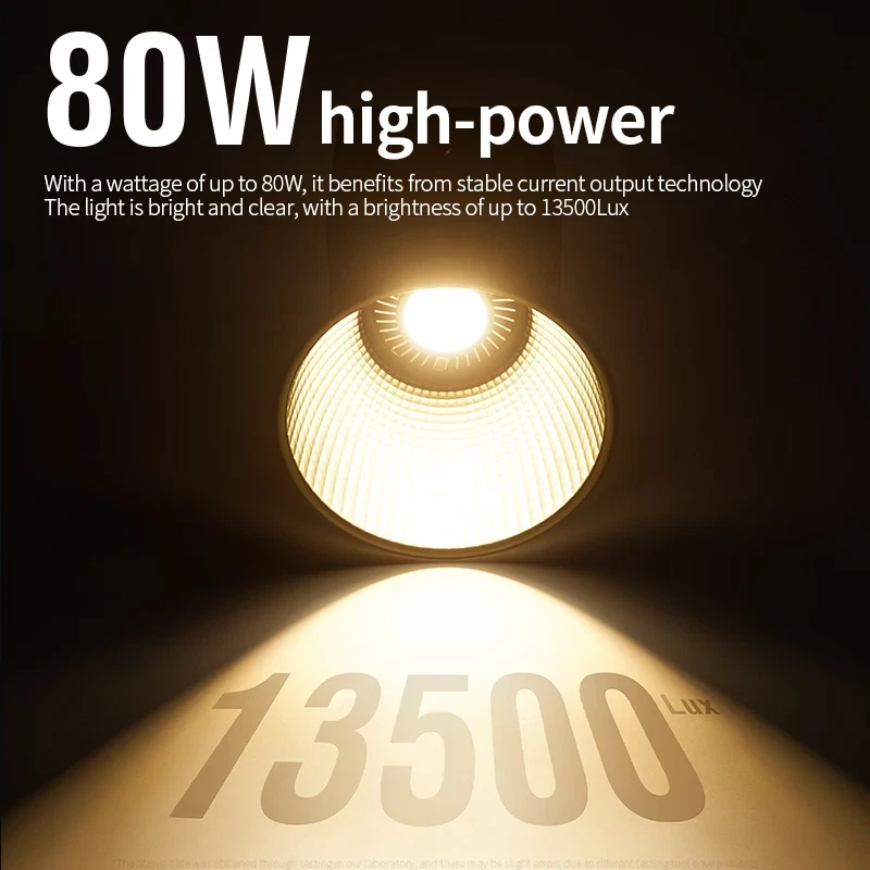 ZU80/ZU60 Photo Studio Light COB Bi-Color 2500-8500K CRI≥95 TLCI≥97 with Diffuse - Image 4 of 4