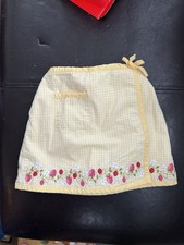 Y2K 2003 Gymboree Strawberry Yellow Plaid Gingham Skort Girls Size 5