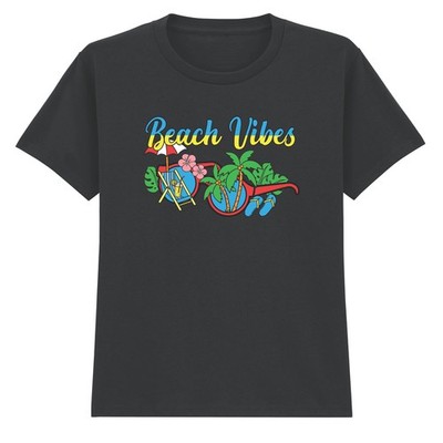Beach Vibes Jungen Mädchen Kinder T-Shirt Tropical Urlaub Sommer Geschenk für Kinder