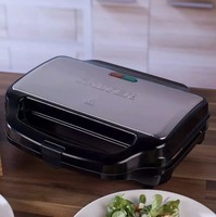 Salter EK2017S 900W XL Deep Fill Two Portion Sandwich Toaster Press - Stainless