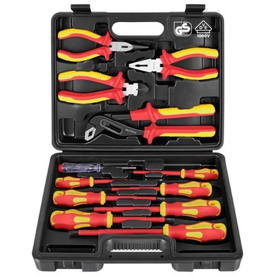 Insulated Screwdriver & Pliers Set, 1000V Electrical Tools for Electrician Ma...