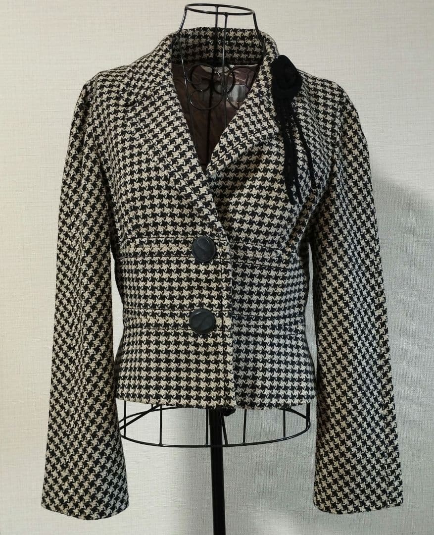 [MaxMara] Houndstooth jacket [Good condition] - image 1