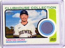 KESTON HIURA 2022 Topps Heritage #CC-KH Clubhouse Collection Jersey Patch Relic 